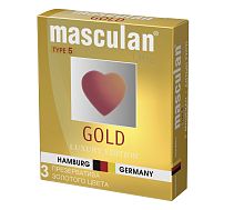 Презервативы Masculan Gold №3 (золотые)
