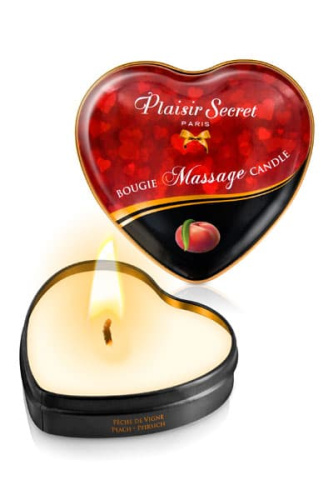 Plaisir Secret Массажная свеча Bougie Massage Candle с ароматом персика, 35 мл