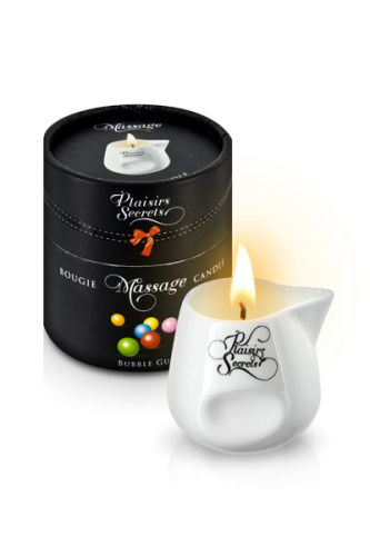 Plaisir Secret Массажная свеча Bougie Massage Candle Bubble Gum, 80 мл