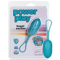 Вибро-яйцо "Power play kegel exciter", цвет бирюзовый